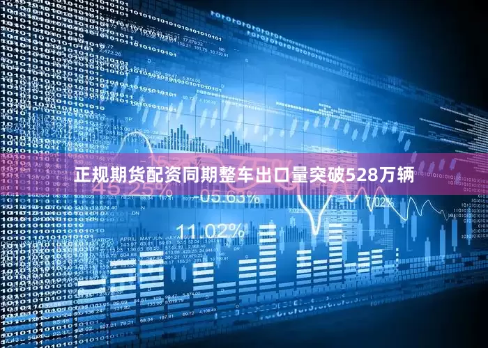 正规期货配资同期整车出口量突破528万辆