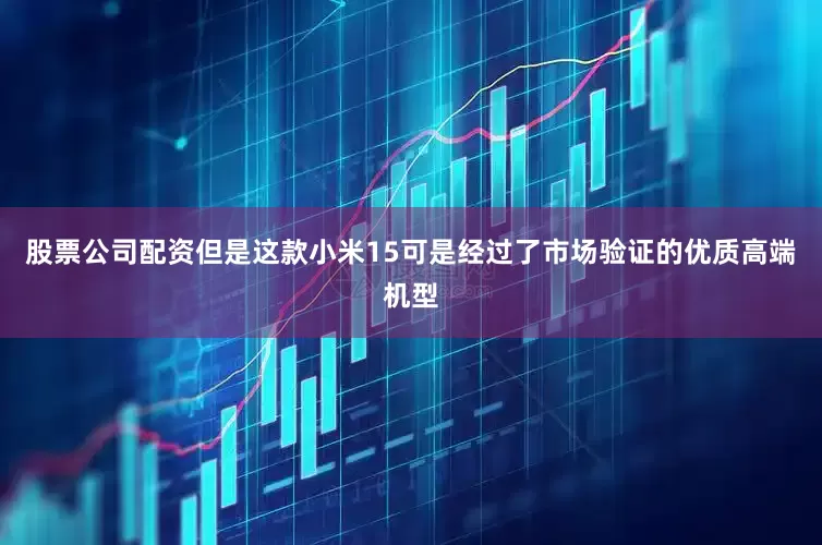 股票公司配资但是这款小米15可是经过了市场验证的优质高端机型